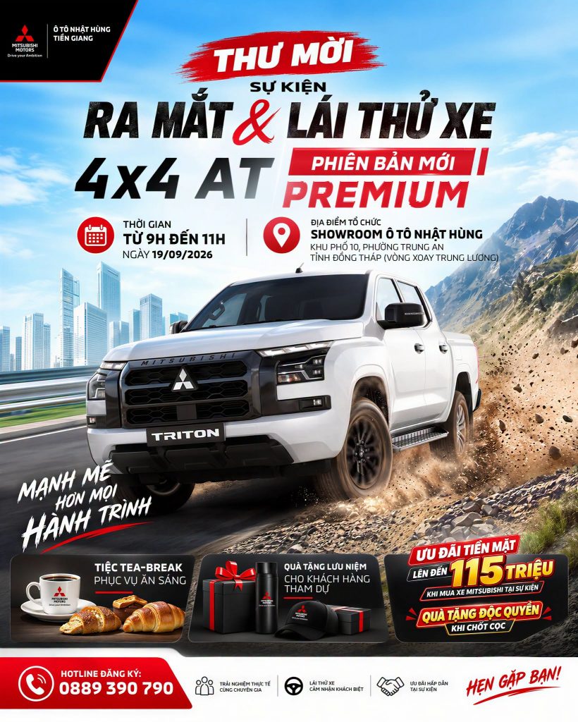 THƯ MỜI ĐẶC BIỆT – SỰ KIỆN RA MẮT & LÁI THỬ TRITON MỚI!